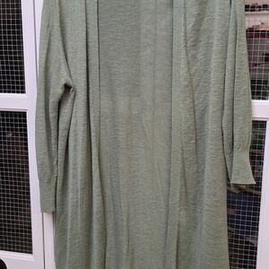 Long Green Cardigan